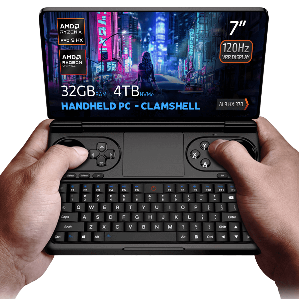 ミニPC GPD WIN4 2025 AI9HX370 32GB+512GB 🚀 GPD WIN Mini 2025: Ryzen AI 9 Gaming Handheld | 120Hz PC