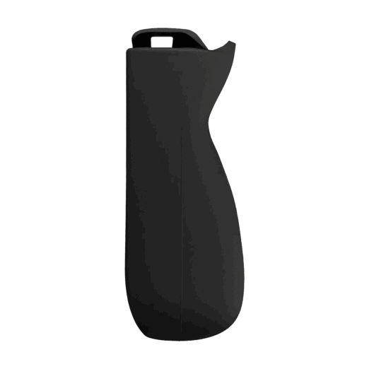 A top-down view of the black grip accessory for the AYANEO Pocket ACE, against a white background. The accessory has two large cutouts for the device's shoulder buttons and a central cutout, along with two ergonomic grips on each side.
