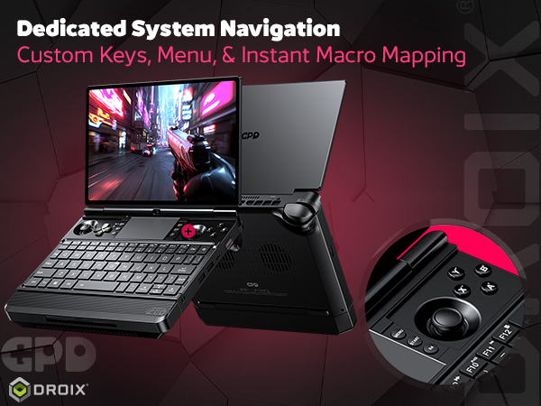 GPD WIN Max 3 Handheld Gaming PC 6 GPD WIN Max 3 dedicated system navigation controls