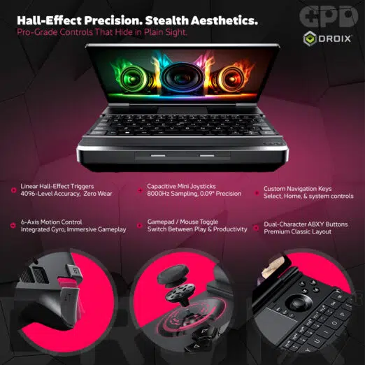 GPD WIN Max 3 handheld gaming PC promotional infographic — infographic 07