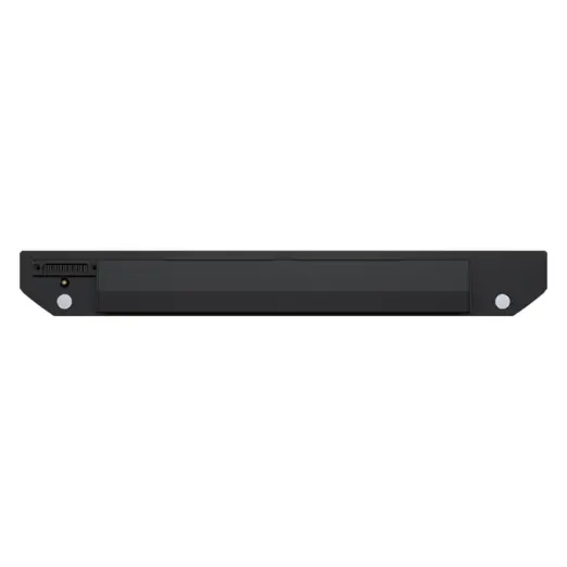 Front view of black GPD WIN Max 3 External Battery Module – 97Wh, matte rectangular casing with side screws