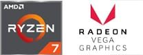 AMD Ryzen 7 and Radeon Vega Logo